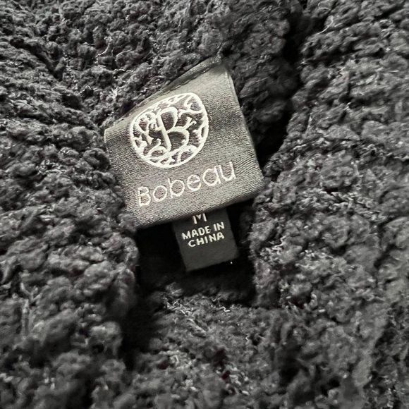 NWT BOBEAU Black Teddy Bear Turtle Neck Sweater (M) - Picture 6 of 8